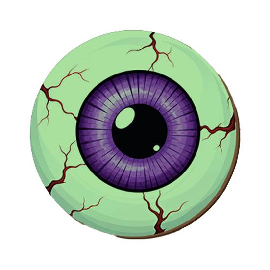 Creative Festival Door Ornaments Halloween Glowing Eyes, Glow in The Dark Eyeball Wooden Hanging Sign, Spooky Outdoor Courtyard Holiday Decor