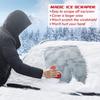 CLESDF Magical Car Ice Scraper With Funnel,2 Pack Cone Windshield Ice Scrapers,Round Snow Scraper For Car(Red)