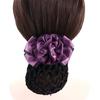 Hair Clip Headwear Female Ponytail Clip Hairgrips Cover Net Floral Spring Clip Korean Bun Snood