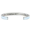 Baizihuahu This Too Shall Pass Mantra Cuff Bracelet, Adjustable Engraved Motivational Bangle Hidden Information Inspirational Encouragement