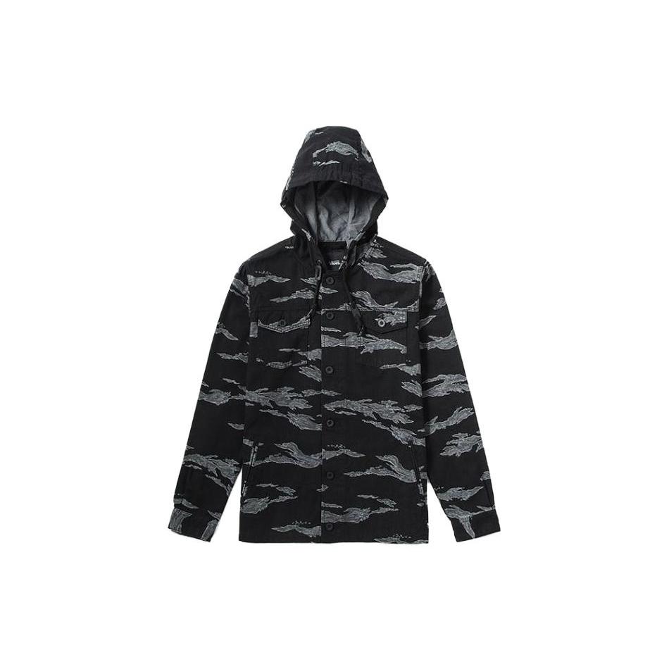 Куртки Vans Мужские Черные С Капюшоном Умеренные Другие VN0A36JLXGS S