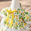 Porch Outfit with Lemon Print Dress for 23 Inch Statue, Garden Decor