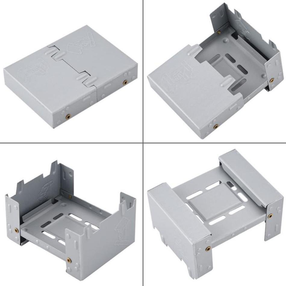 Zestaw naczyń kempingowych na zewnątrz Wielofunkcyjna japońska aluminiowa składana kuchenka Przenośny podgrzewany lunchbox Gotowanie ryżu Akcesorium