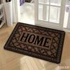 HOME Letter Printed Welcome Doormat Classic Lattice Floor Rug Non Slip Entrance Mat Indoor Outdoor Kitchen Carpet