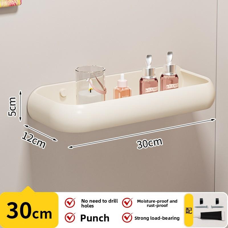Bathroom Wall Storage Shelf With No Holes Required Design For Home Organization