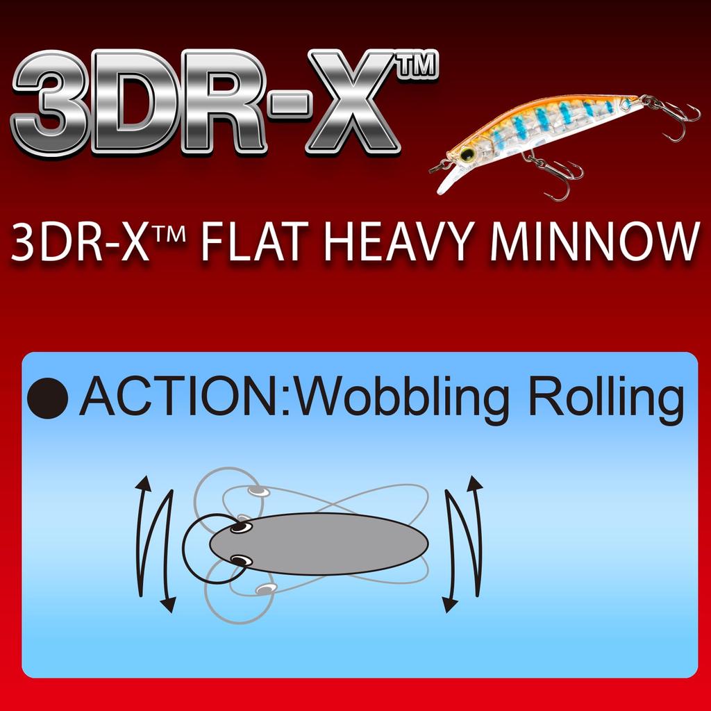 Düz Ağır Minnow Batan Levrek Prizma Altın Siyah YO-ZURI 3DR-X Yem, 60mm, Renk