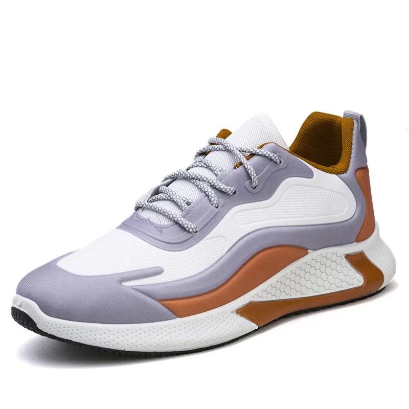 

2024 Весна Осень Лидеры Распродажи Мужская Мягкая Подошва Повседневная Обувь Модные Кроссовки Смешанных Цветов Дышащие Кроссовки Обувь для Мужчин 44 оранжевый