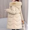 Fashion Winter Woman Long Parkas Hooded With Faux Fur Collar Thick Warm Jacket Detachable Sleeves Women's Coats