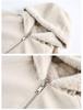 Unisex Lychee Pattern Heavy-Duty Hooded Leather Jacket with Fur Collar - Thickened Winter Coat