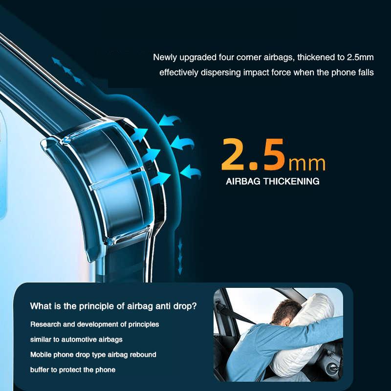 Airbag Gjennomsiktig Telefondeksel for Honor Magic7 Magic 7 Pro 7Pro 5G Myk TPU Støtsikker Høy Kvalitet Bakdeksel for Honor Magic 6 Lite 5 Pro