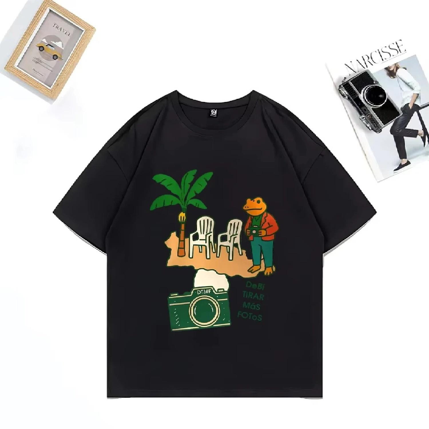 

BAD BUNNY Graphics T Shirts Men Women Debi Tirar Mas Fotos Hip Hop Streetwear Tshirt Vintage Cotton Funny Short Sleeve T-shirts XXXXXL чорний
