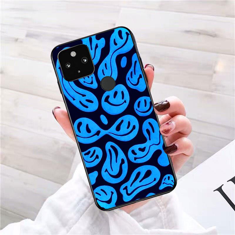 Trippy Smiley Face Phone Case for Google Pixel 7 Pro 7 6A 6 Pro 5A 4A 3A Pixel 4 XL Pixel 5 6 4 3 XL 3A XL 2 XL