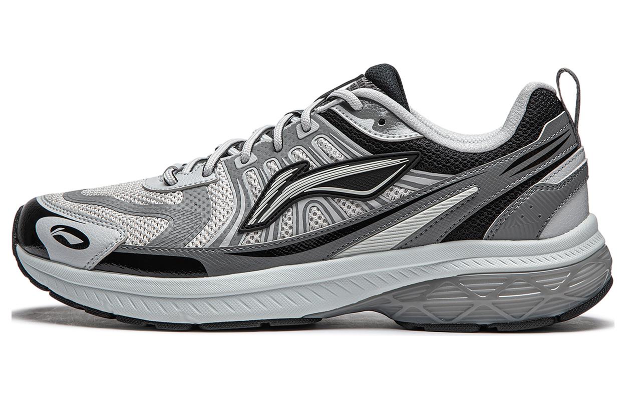 Li Ning Fuyao 1.0 V3 Амортизирующие Низкие Повседневные Беговые Кроссовки Мужские Серые ARXU003-1 39.5