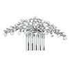 Elegant Rhinestone Inlaid Women Hairpin Wedding Banquet Bridal Comb Headdress