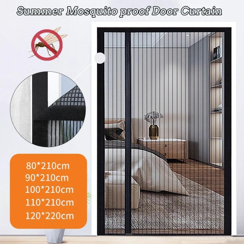 Side-Open Magnetic Door Curtain Summer Mosquito & Fly Proof Home No Punching Magnetic Screen Door Curtain Anti Mosquito Insect Fly Bug Door Curtain