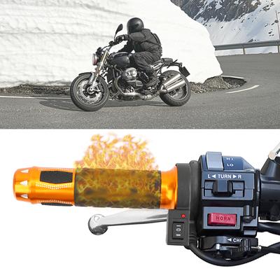 Electric Hot Heated Handle Grips 12v 22mm Motorcycle Handlebar Motorcycle Accessories 2 Pcs Moto Modified Handlebar