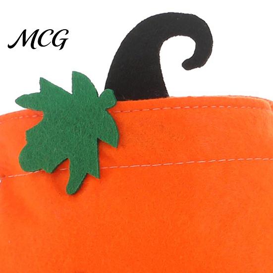 Halloween Candy Holder Drawstring Pumpkin Bag for Kids, Trick or Treat Bag, Party Supplies Reusable Non Woven Fabric Goodie Favors