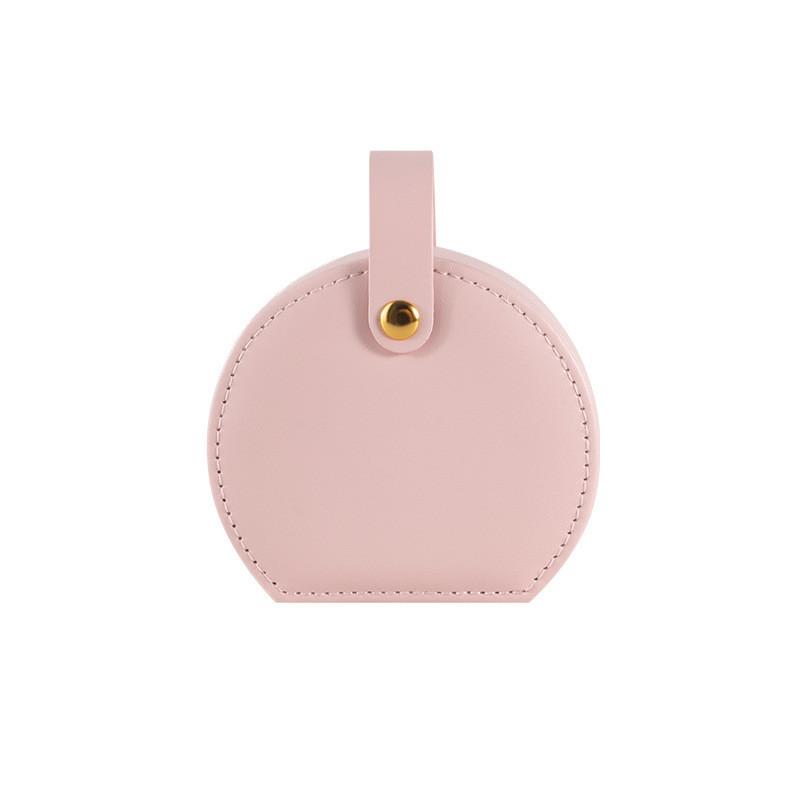 Elegant Leather Jewelry Organizer With Compact Design For Travel And Gift Giving
