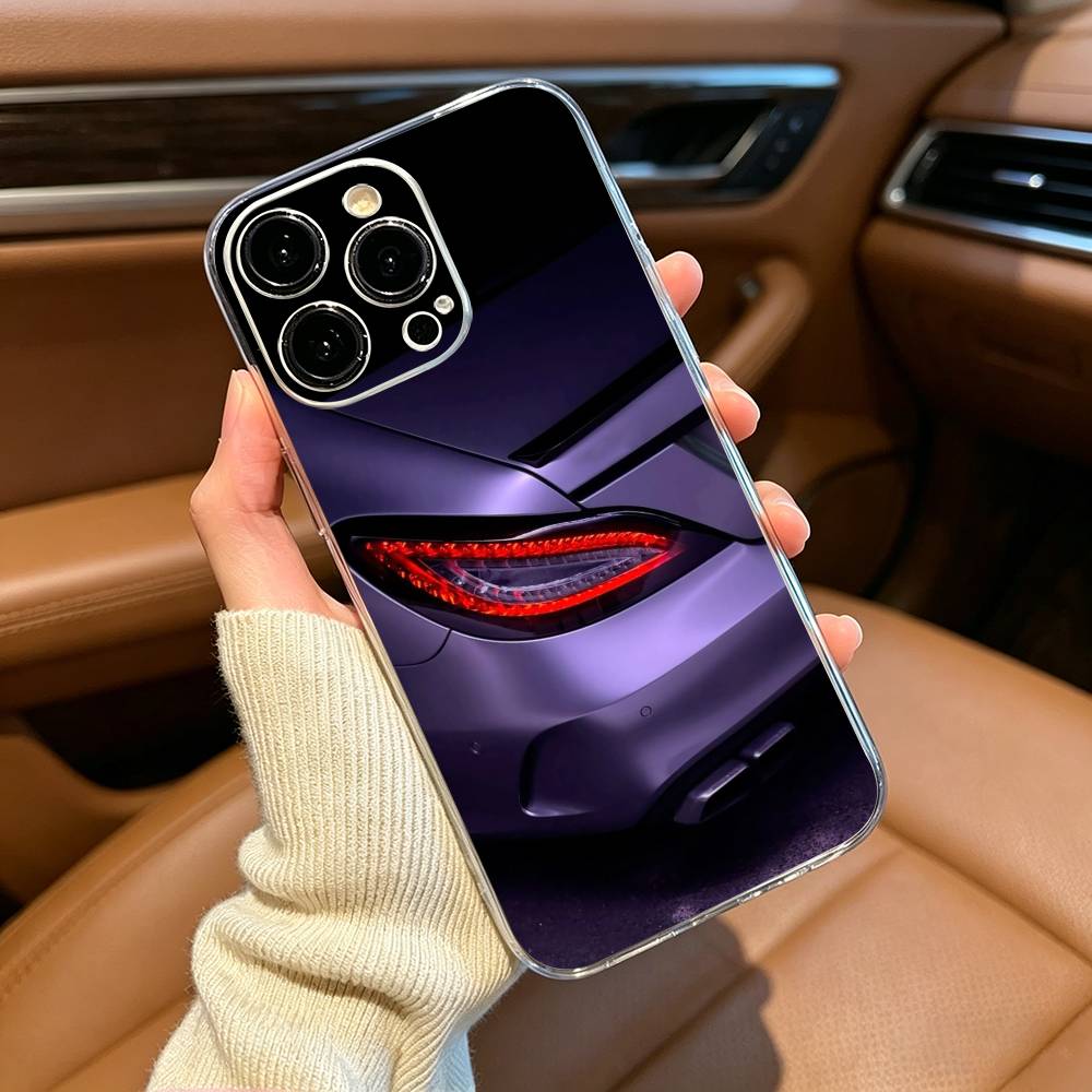 Cls 63 Автомобиль M- D-T-M Чехол для телефона Для iPhone17,16,15,14,13,12,11 ,Pro Max,16/15/14 Plus Прозрачная крышка iPhone16E
