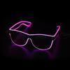 Light Up Led Glasses Neon Party Flashing Glasses EL Wire Glow Gafas Luminous Novelty Gift Glow Sunglasses Bright Light Supplies