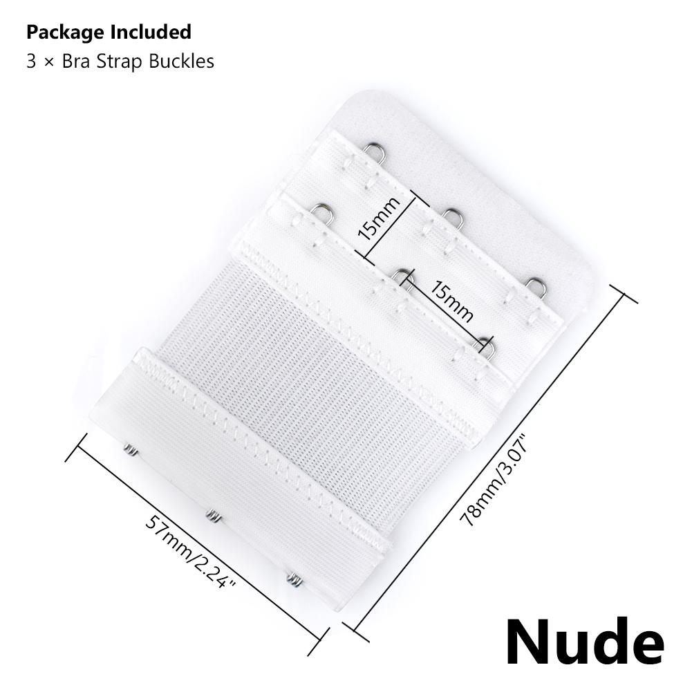 Buy Women Back Bra Strap Converter Extender 2/3 Rows Lingerie Extension Strap Flexible Back