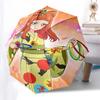 1pc Kagamine Len Inspired Outdoor Umbrella - Automatic Opening/Closing, Portable 3-Fold Design with 8-Rib Iron Frame - Perfect Gift for Fans, Traveler