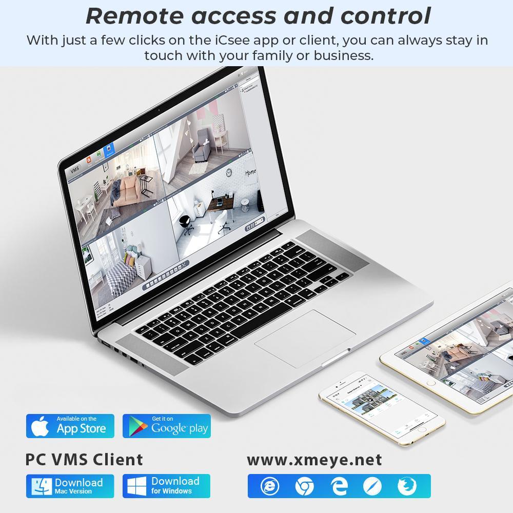 New 8MP 4K Dual Lens PTZ IP Camera with Dual Screen 4MP HD 4X Digital Zoom Auto Tracking Wireless Outdoor Surveillance Camera P6SLTIE