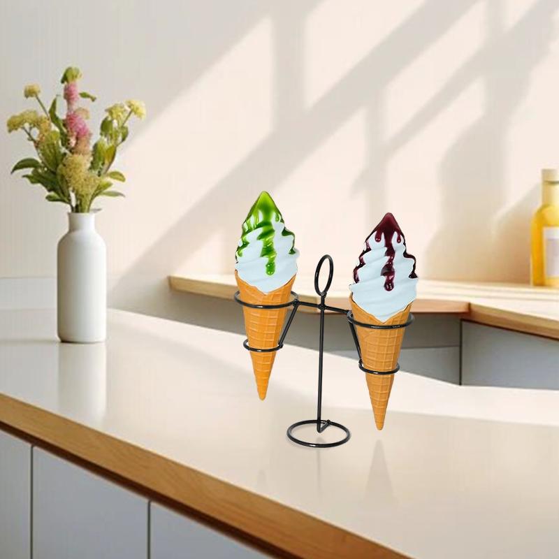 1PC Display Rack Convenience Store Ice Cream Rack DIY Ice Cream Stand Creative Holder Desktop Black Shop Sundries Accessories