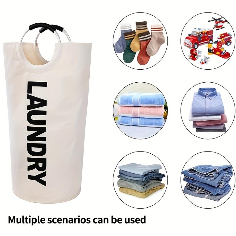 Contenitore per Bucato Sovradimensionato Borsa per Bucato con Manici Imbottiti, Cesto per Biancheria Robusto, Pieghevole per Comodo Stoccaggio, Cesti per Bucato