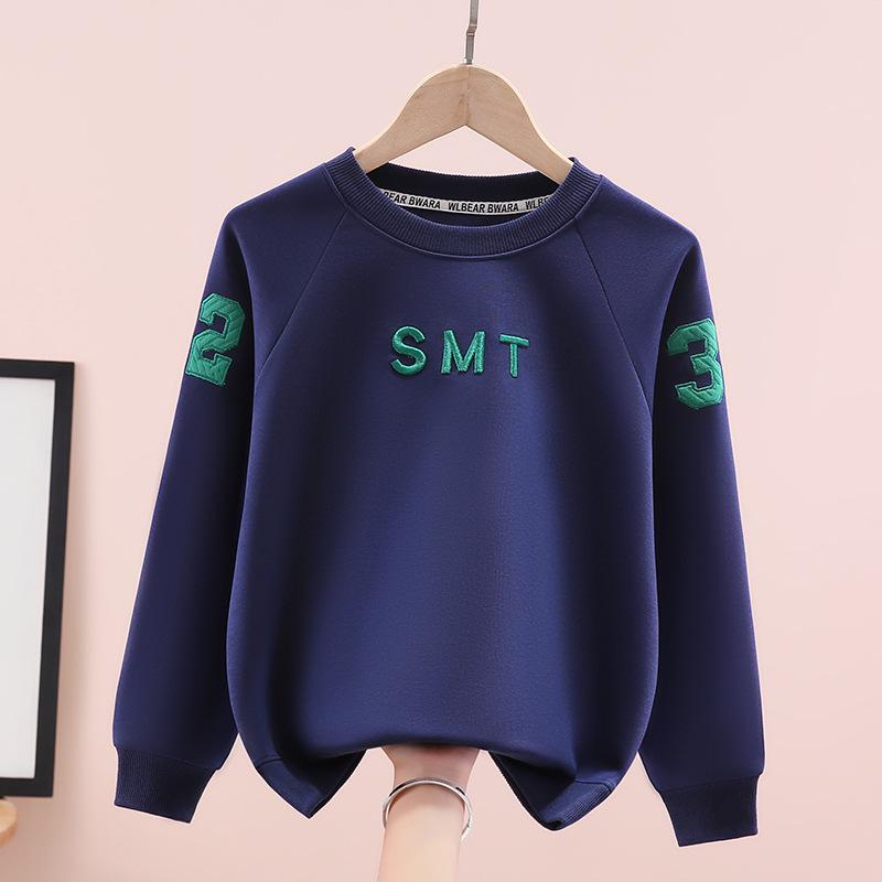 

Boys Autumn Round Neck Sweatshirt - Loose Fit Pullover, Long Sleeve 160cm