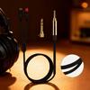 Wear Resistant Headphone Cable Heavy Duty Nylon Construction Easy Portability for HD580 HD600 HD650 HD660 HD660S