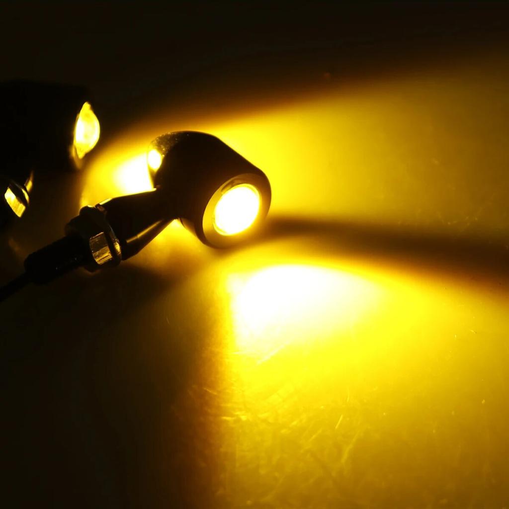 2X Eagle Eye LED Motorcycle Signal License Plate Light Motorcycle Taillight Yellow Moto Accessories Motorbike Brake Lamp