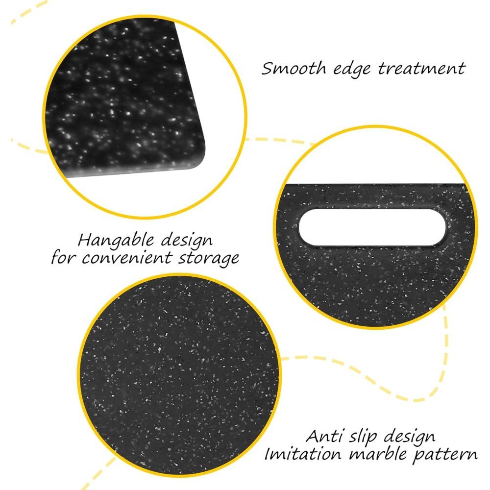 Cutting Boards Non Slip Granite Cutting Board with Easy Grip Handle Dishwasher for Food Fruits Vegetables Home Chopping Board