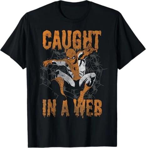 SpiderUnisex Caught Halloween Graphic TShirt S