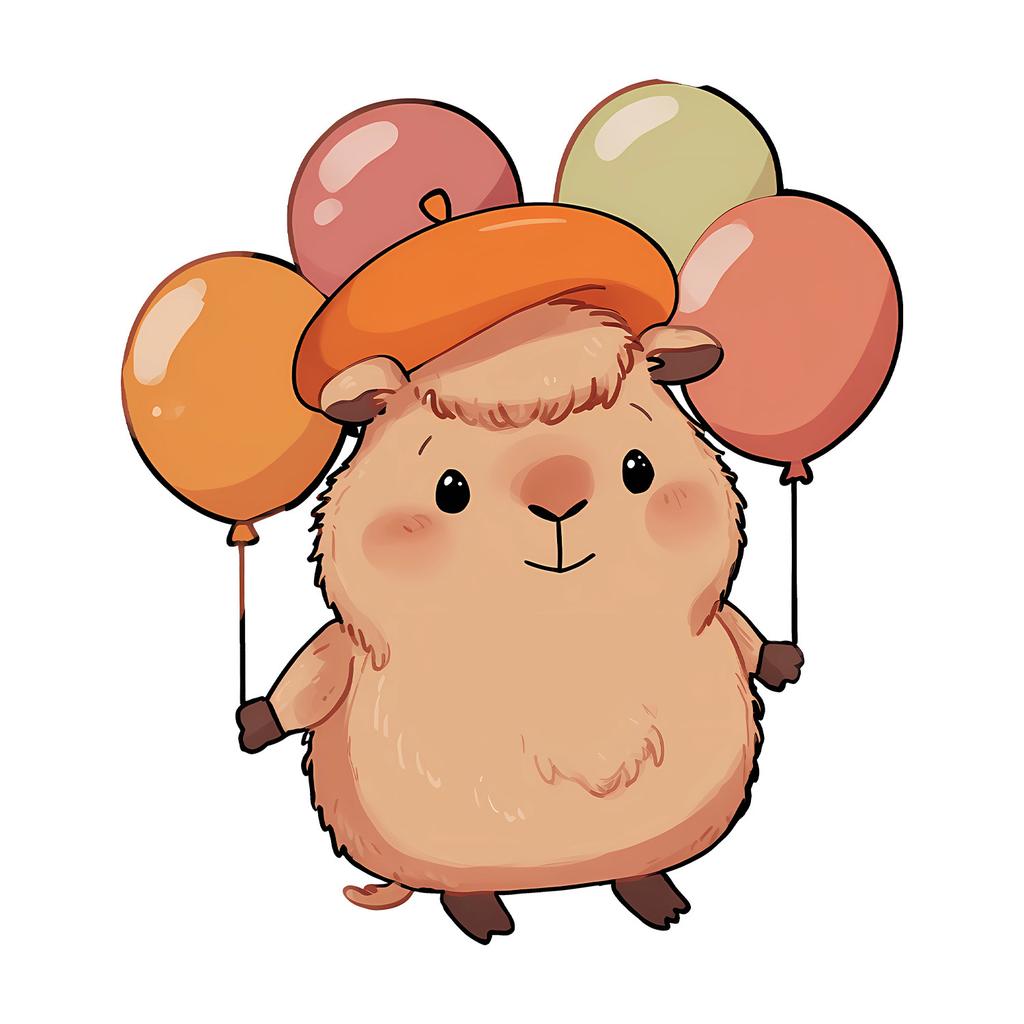 Cute Cartoon Guinea Pig Toilet Sticker Self-Adhesive Removable for Bathroom Home Decor