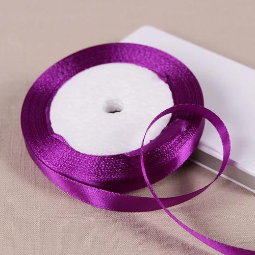 10mm Satin Ribbons DIY Wedding Birthday Party Artificial Silk Roses Crafts Supplies Sewing Acces Scrapbooking Material 25Yards