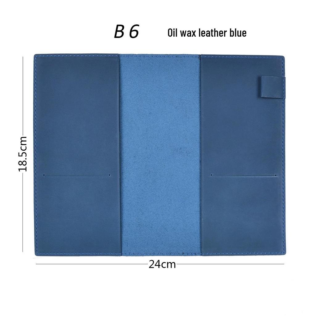 Genuine Leather A5/A6/B6 Notebook Cover - Top Layer Vegetable Tanned Protective Envelope Case