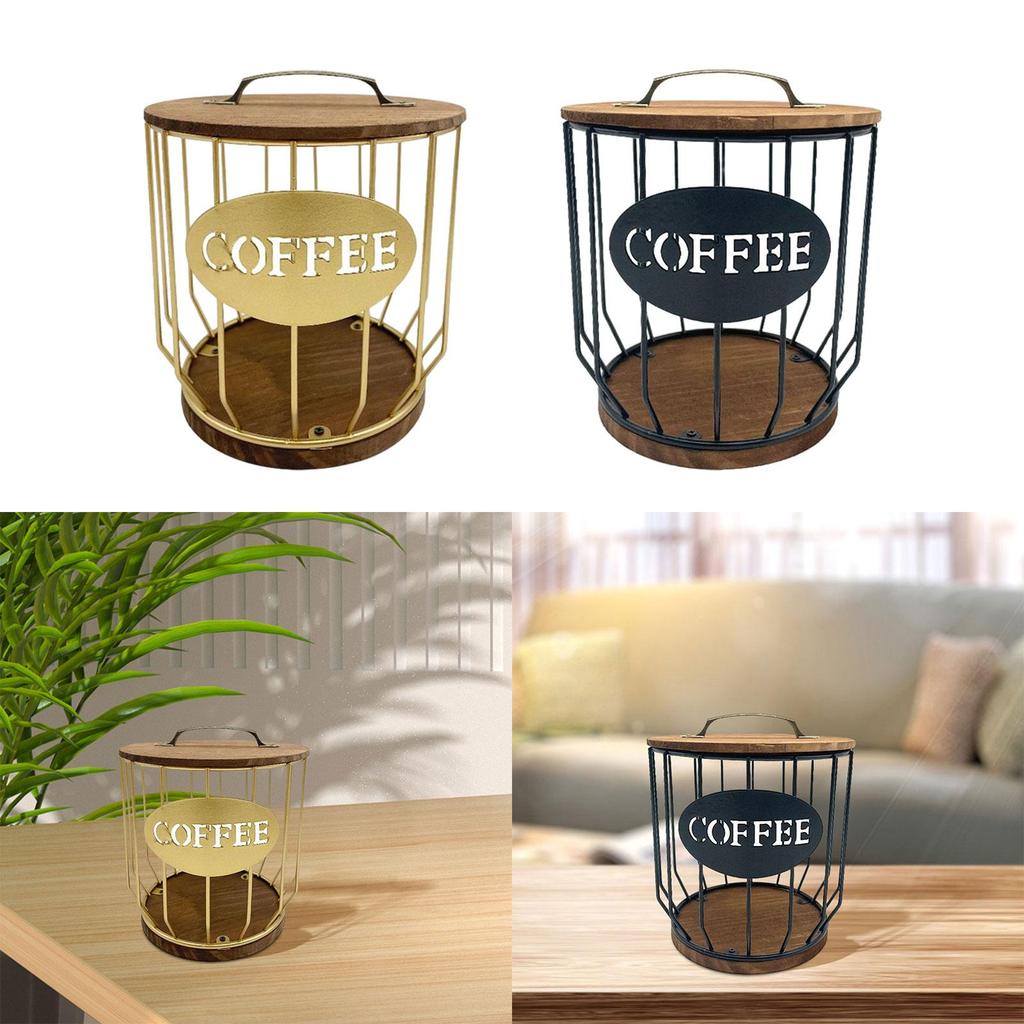 Coffee Pod Storage Basket Organizer Coffee Creamer Coffee Capsule Holder Coffee Pod Organizer Coffee Pod Holder for Kitchen