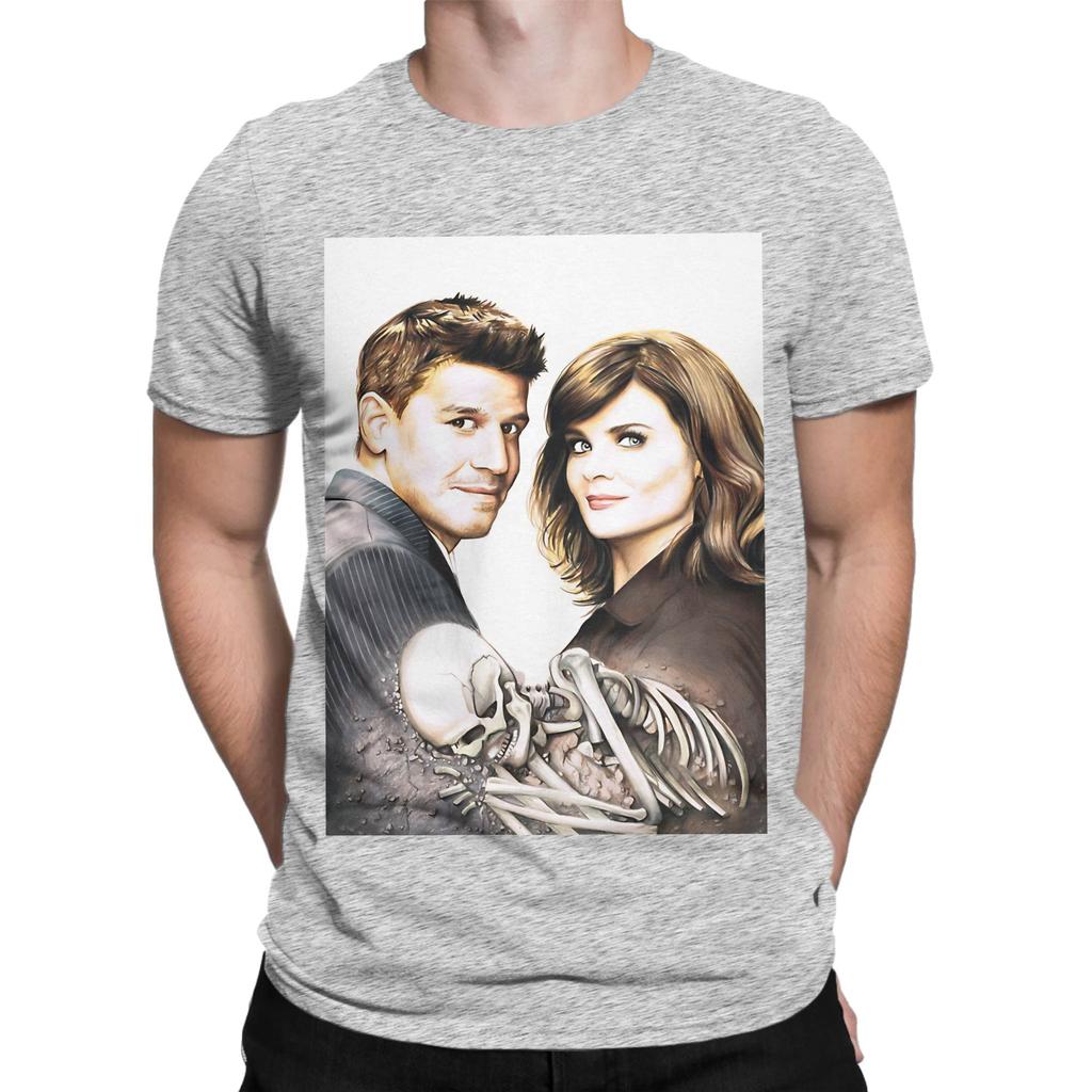 Temperance and Seeley Bones and Booth Graphic 100 Cotton TShirt Temperance and Seeley Bones Tops Tees For Unisex