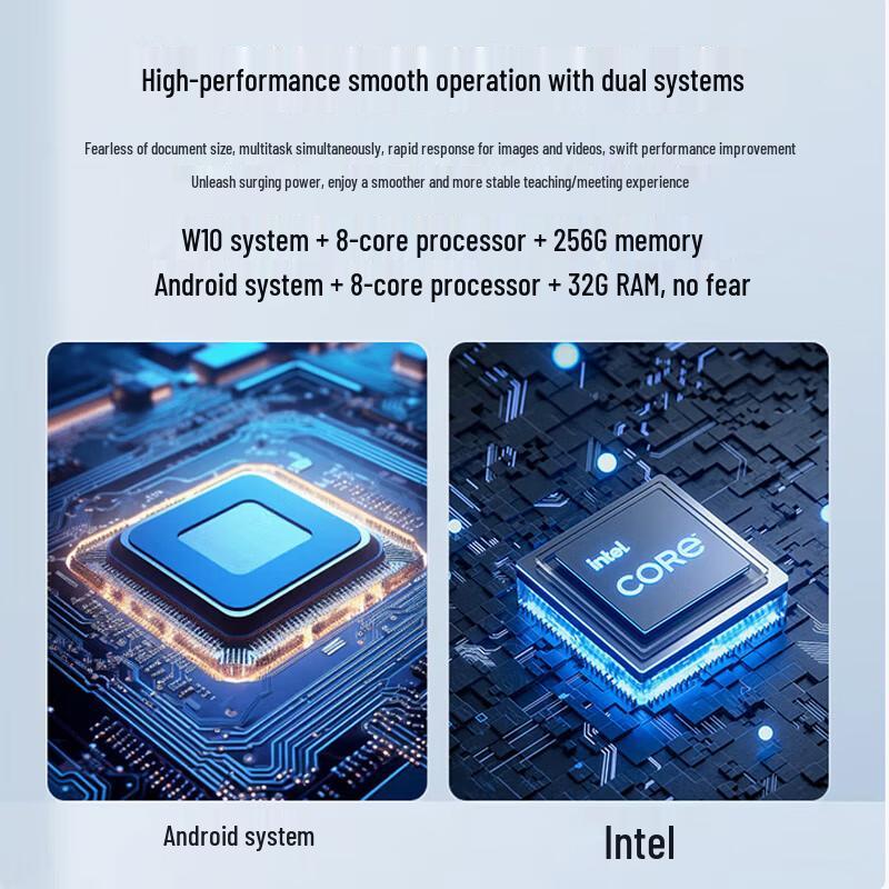 Luobaoyi 100-Point Touch Interactive Whiteboard with Mobile Cart (CN Version)