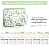 Creative 2026 Desktop Calendar Thick Paper Annual Schedule Organizer  School Office Supplies