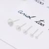 1 Pair Silver Earring Pin Replacement Girls Dangle Earrings Stud Pole Needle DIY Crafting Findings Accessories