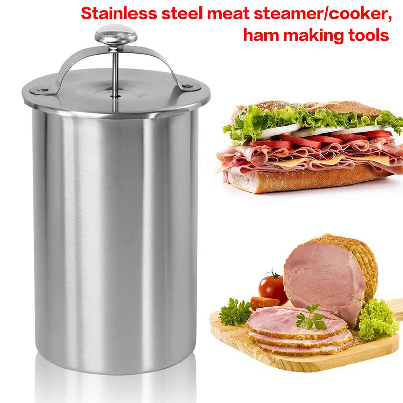 Pressa per Prosciutto in Acciaio Inossidabile, Stampo per Cottura Carne, Strumento da Cucina per Salumi da Pranzo, Salsicce Casalinghe Salutari