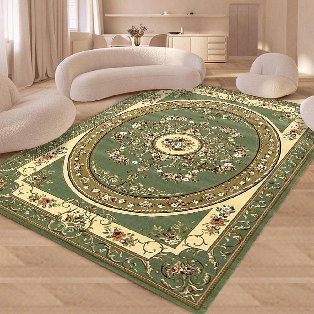 Classic Persian Red Luxury Rug for Living Room Bedroom Premium NonSlip Carpet Elegant Tea Table Kitchen Floor Mat Home Decor