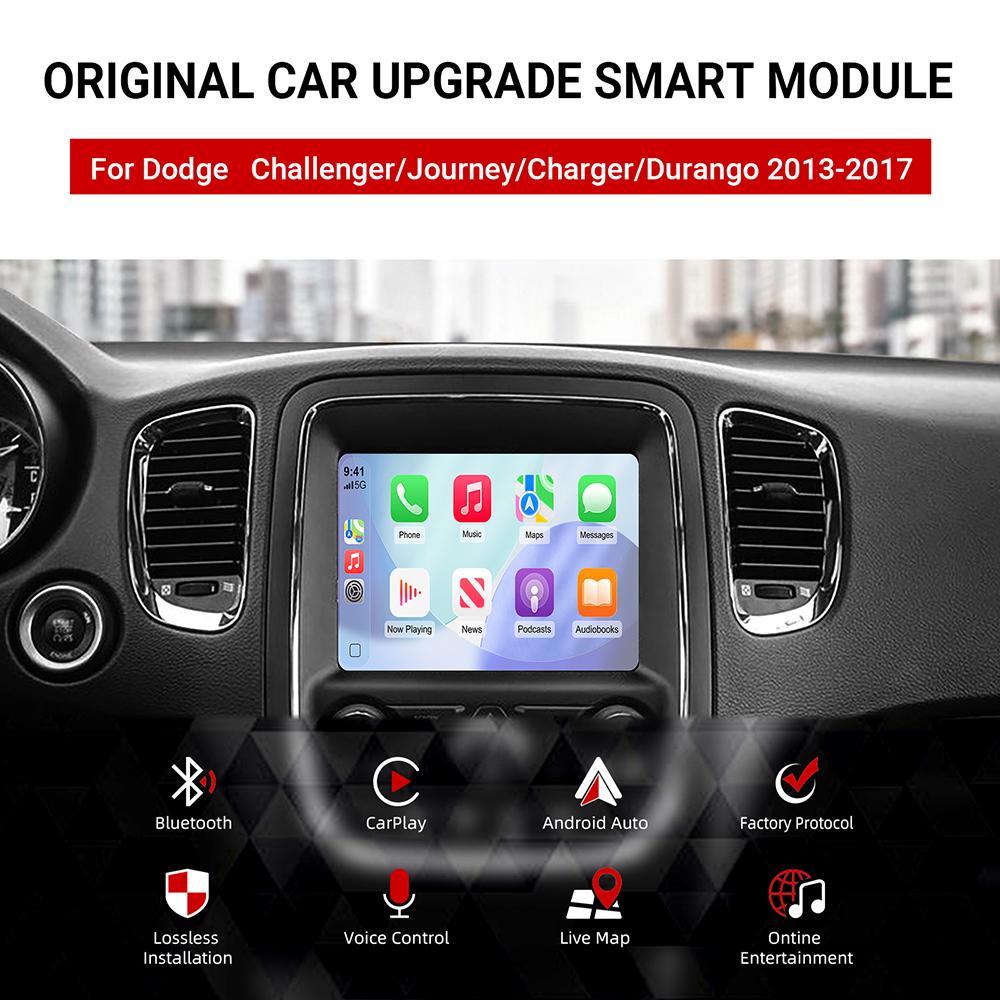 ANYFAR Original Car Screen Upgrade Wireless CarPlay Android Auto Decoder Box For Dodge Challenger Journey Charger Durango