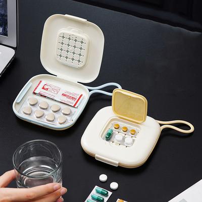 Mini Portapillole Portatile Contenitore Organizzatore di Medicinali da Viaggio Grano Sigillato Scatola Dispenser per Conservazione Compresse