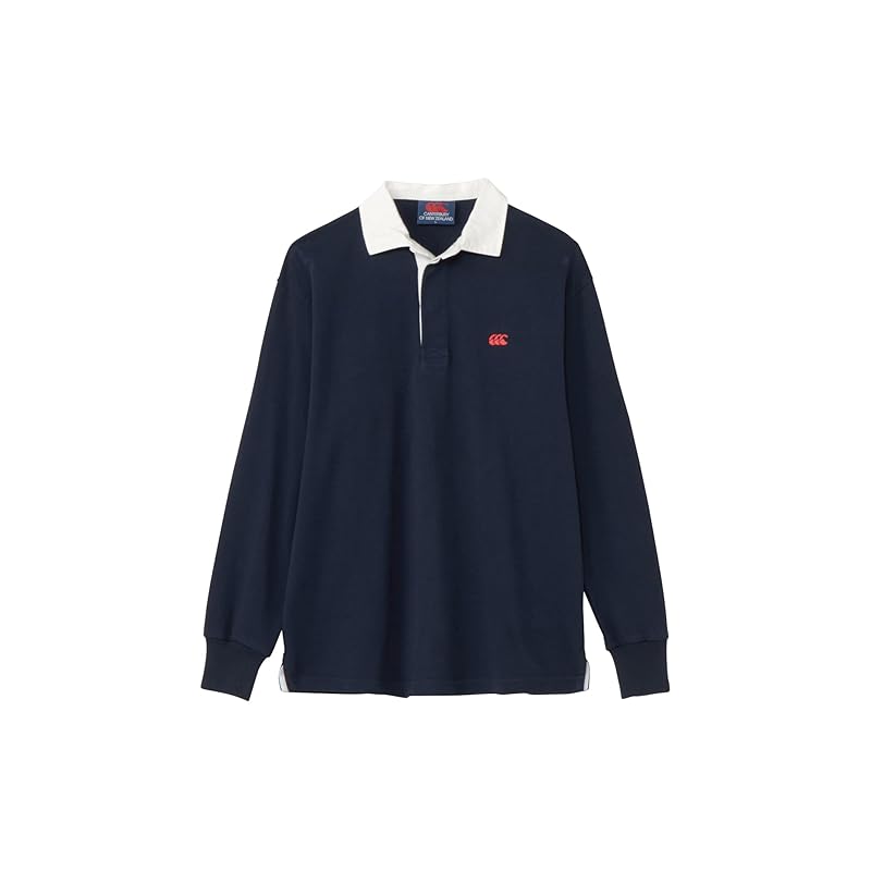 

[Canterbury] rugby shirt SOLID COLOR RUGBY JERSEY unisex navy XL