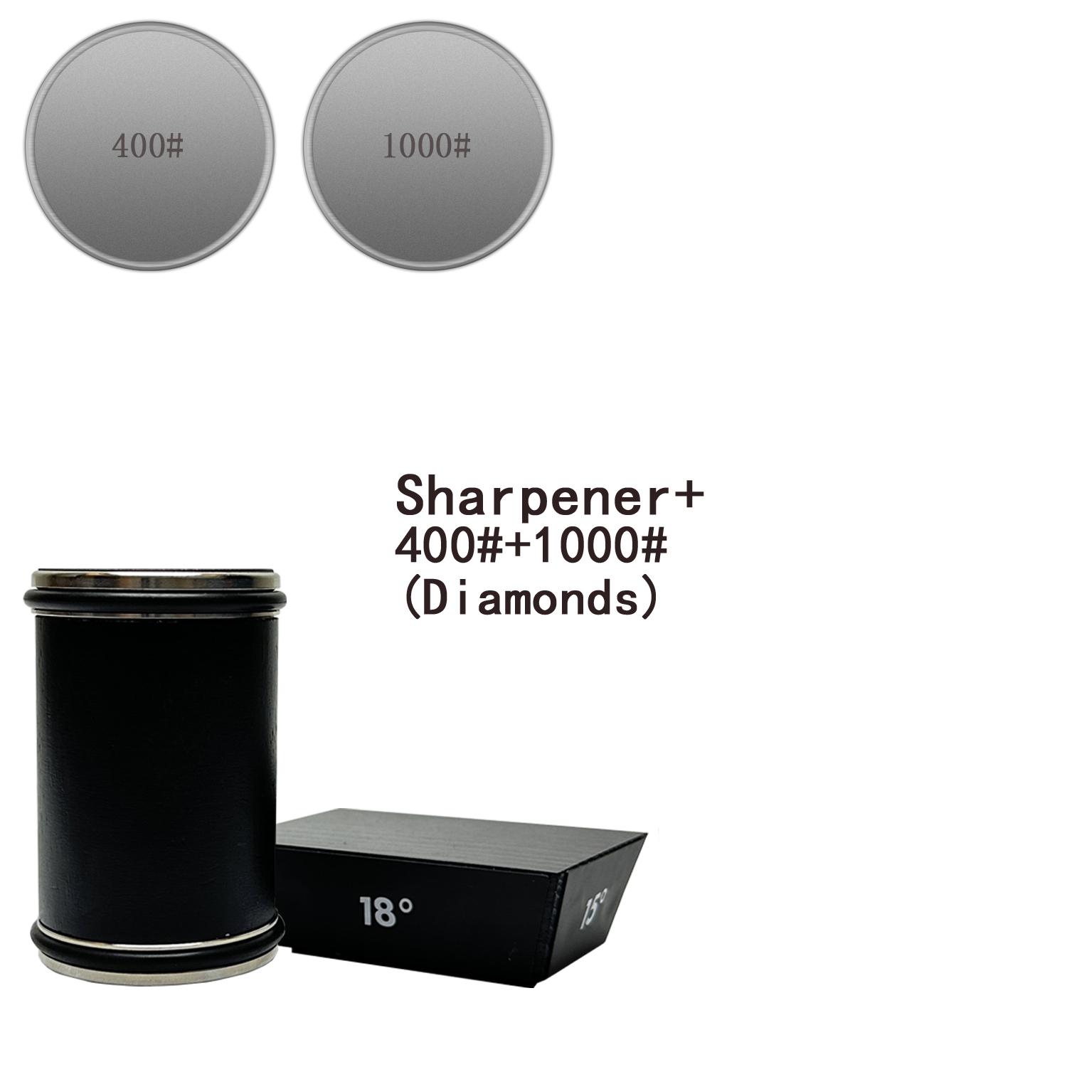 Rolling Knife Sharpener Magnetic Knife Holder Diamond Sharpening Stone with15°18°20°22°Degrees Angle Roller Kitchen Accessory Sharpener