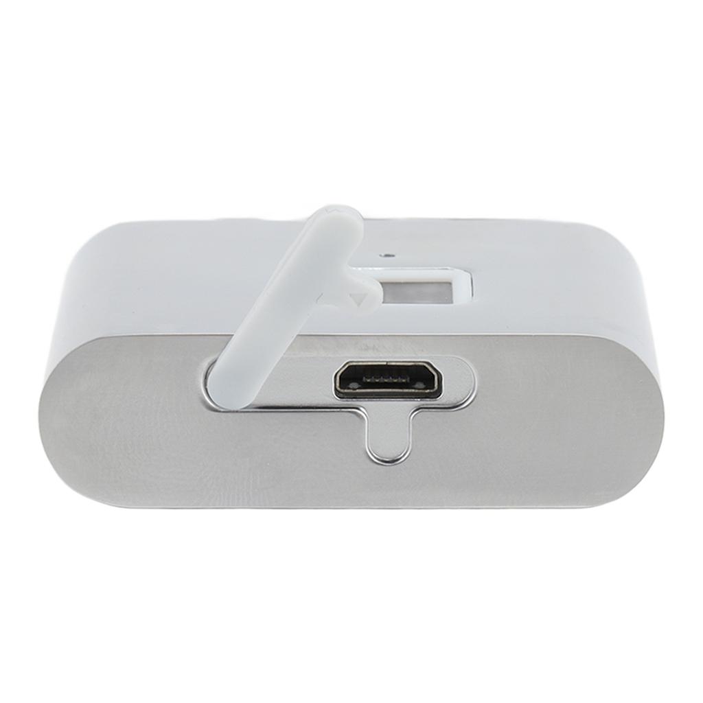 Fingerprint Padlock 0.5S Unlock Waterproof Hold 10 Fingerprints USB Interface Thumbprint Padlock with 3 Color Light for Luggage