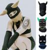 Knit Full Face Balaclava Hiking Scarves Devil Horn Balaclava Ski Halloween Hat
